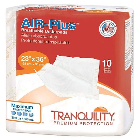 Tranquility Premium-Plus Underpads, 10PK 2711